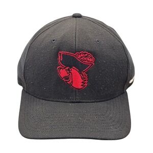 Nike Classic 99 Dri-FIT Hat Mens L/XL Black Red Mascot Fitted Baseball Cap